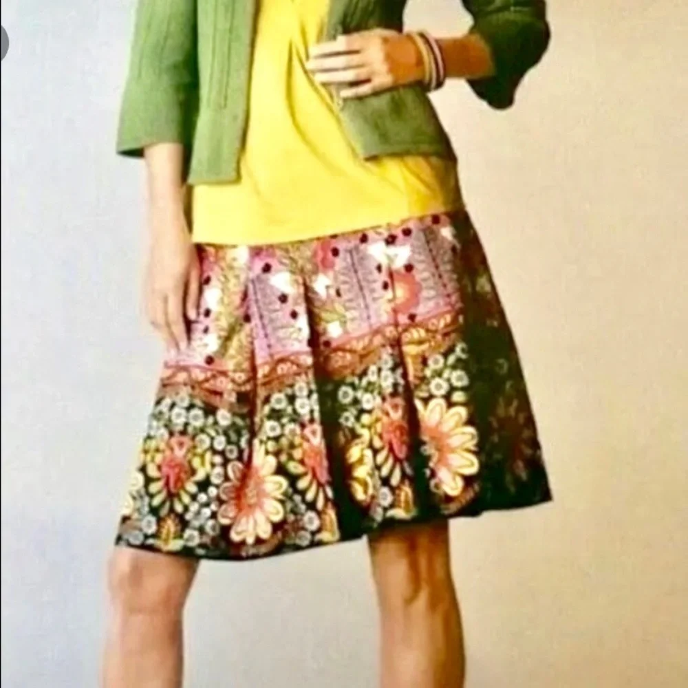CAbi Ashbury Bright Floral Skirt💃 - Picture 1 of 8